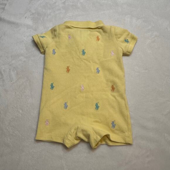 Ralph Lauren All Over Logo Romper sz 3M - Picture 3 of 6